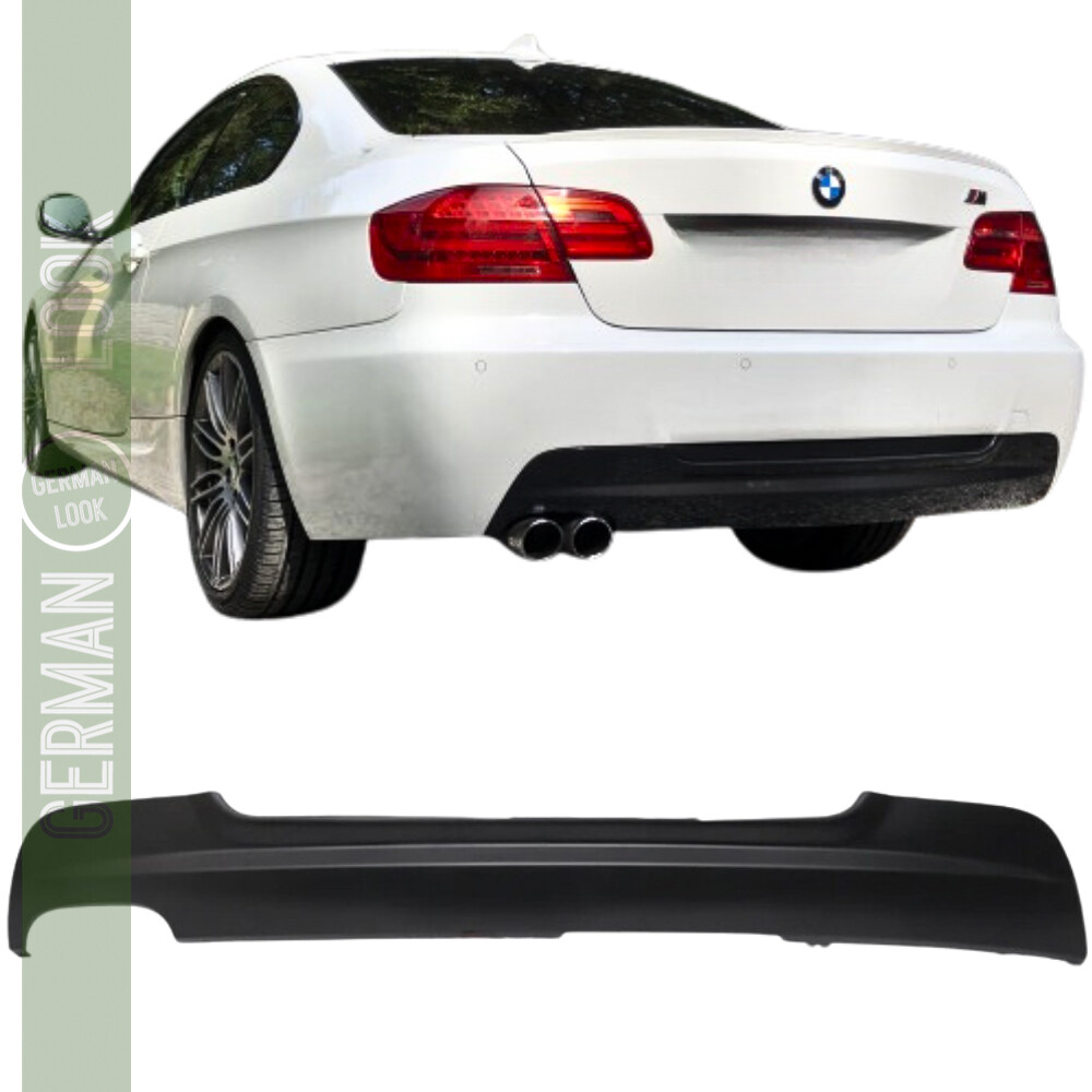 Difusor traseiro para BMW Série 3 E92 E93 Pack M preto mate Difusor traseiro para BMW Série 3 E92 E93 Pack M preto mate