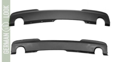 Sport Look Pack M Difusor de Pára-choques Traseiro Preto para BMW Série 5 F10 F11
