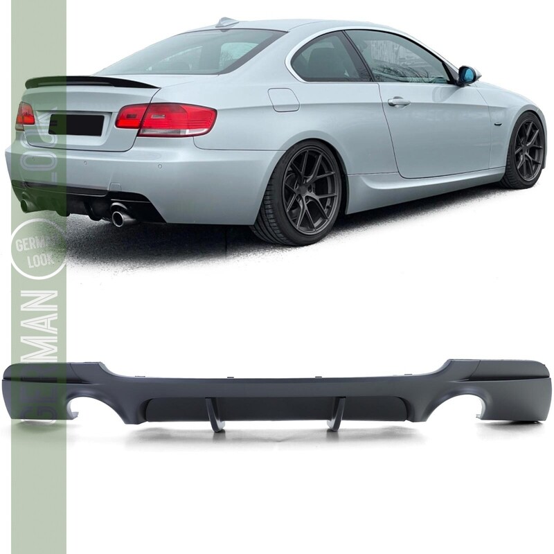 Difusor traseiro Performance preto mate para BMW Série 3 E92 E93 335i 335d
