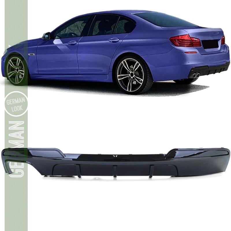 Sport Look Pack M Difusor de Pára-choques Traseiro para BMW Série 5 F10 F11