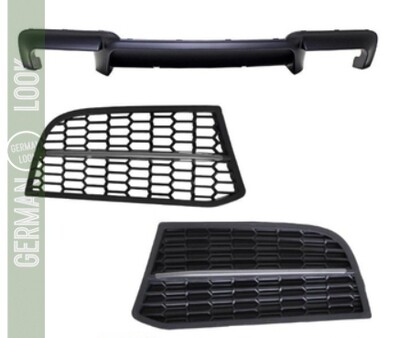 ? Diffuseur Arrière BMW F10 F11 + Grille Sport – Look Pack M Performance Noir Brillant