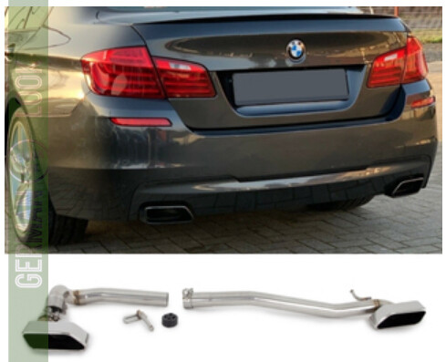 Kit Tuyaux d’Échappement BMW F10 F11 535 – Look M550 Double Sortie Inox Sport