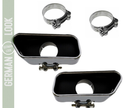 Embouts d’Échappement BMW F10 F11 – Look Pack M Performance Inox / Noir Sport