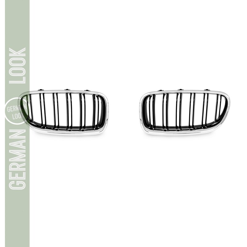 Calandre BMW Série 5 F10 F11 (2010-2015) double lame Look Pack M Performance noir brillant