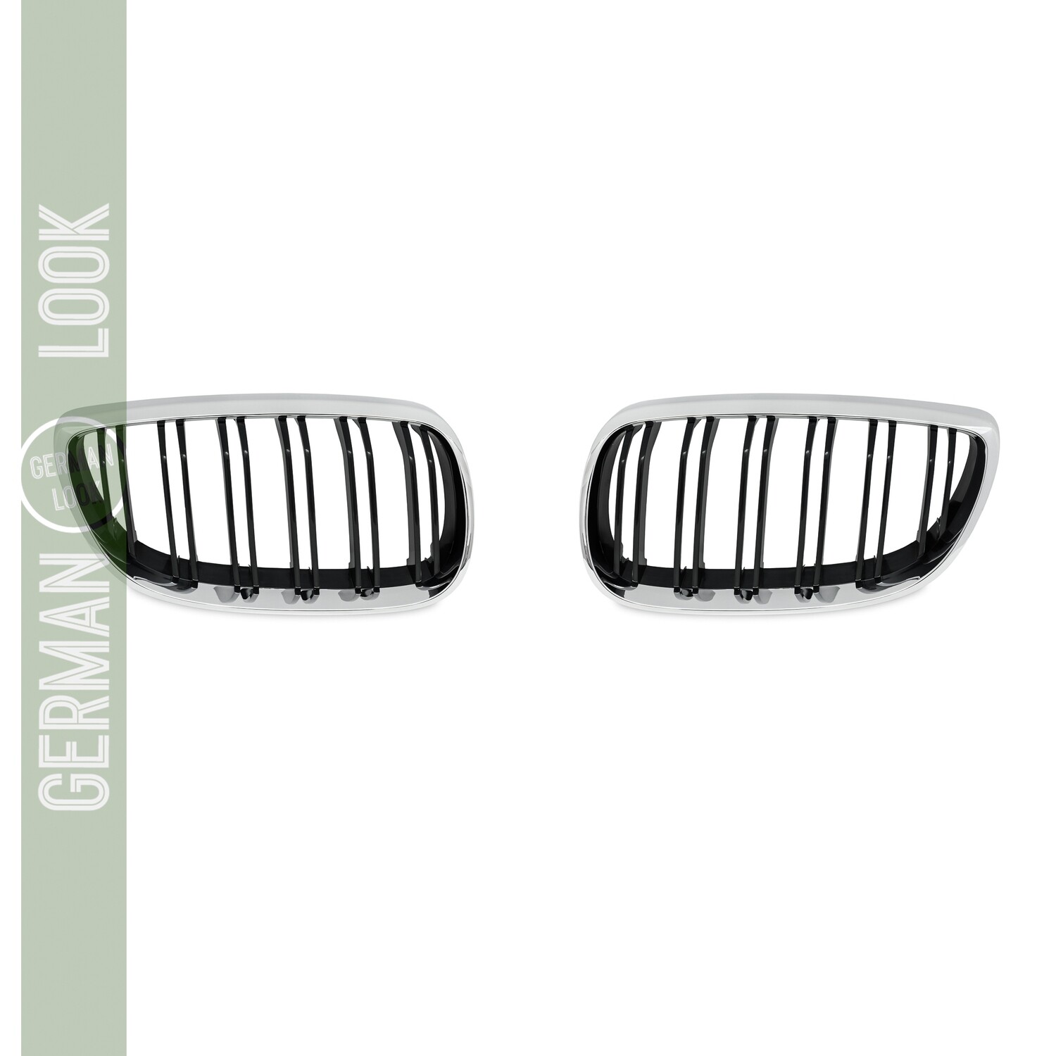 Calandra / Grelha dupla lâmina para BMW Série 3 E92 E93 2006–2010 Cromado