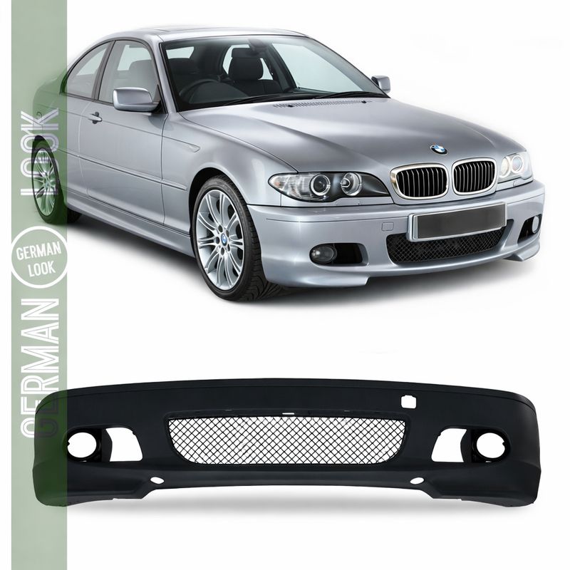 Pare-chocs avant BMW Série 3 E46 Look M2 – Coupé & Cabriolet 1998-2006 ABS prêt à peindre