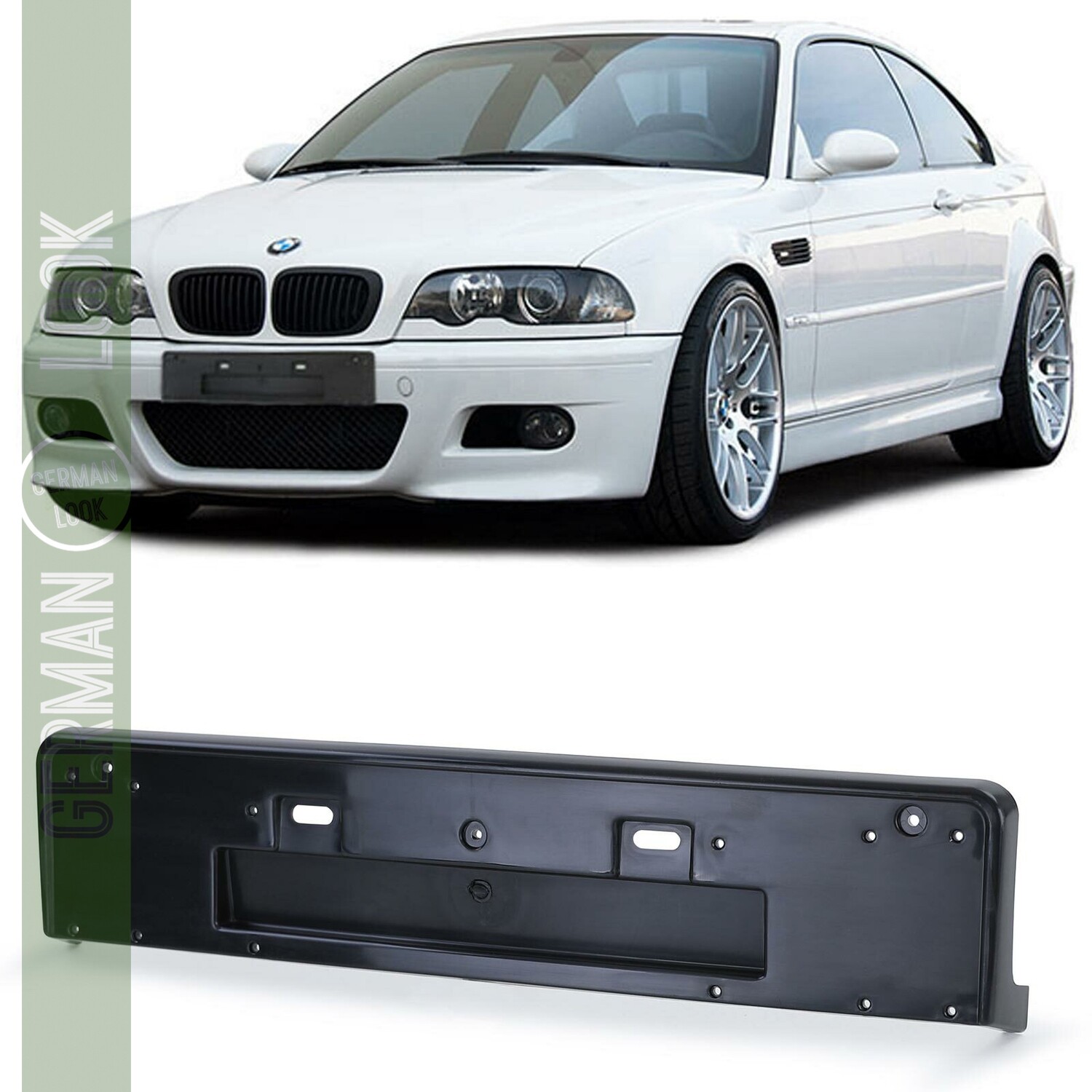Kennzeichenhalter d’immatriculation BMW 3er E46 M3 – Fixation Frontstoßstange Kennzeichenhalter d’immatriculation BMW 3er E46 M3 – Fixation Frontstoßstange