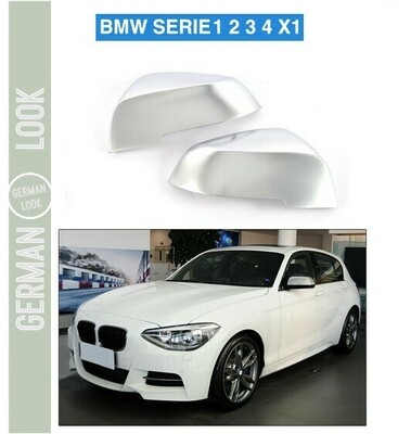 Coques de rétroviseur BMW Série 1 2 3 4 F20 F30 Alu brossé Look OEM M