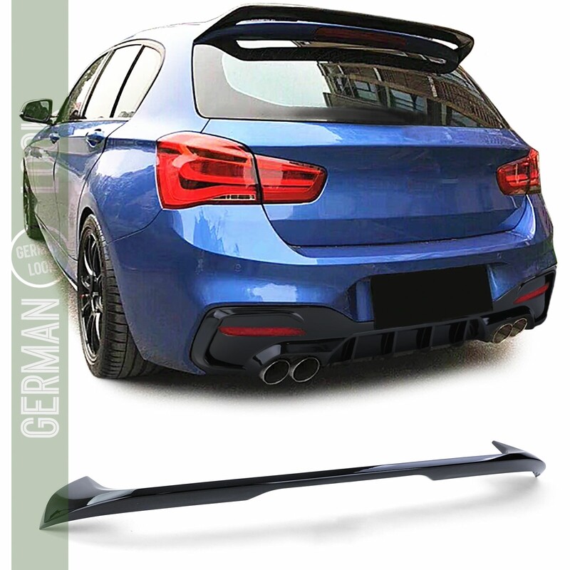 Aileron casquette BMW Série 1 F20 F21 LCI 2015+ Noir Brillant Look M Performance