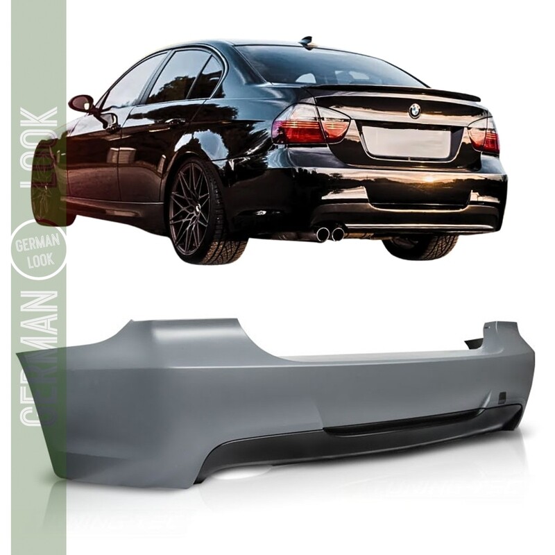 Pára-choques traseiro Pack M para BMW Série 3 E90 2005-2011 sem PDC