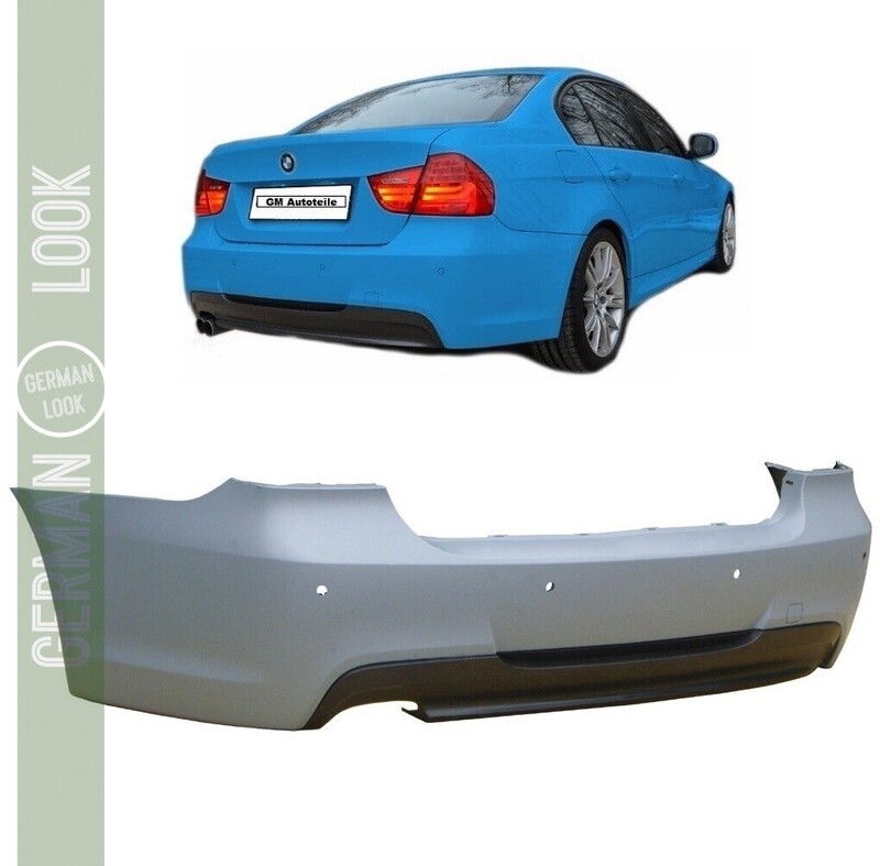 Pára-choques traseiro Pack M para BMW Série 3 E90 2005-2011 com PDC