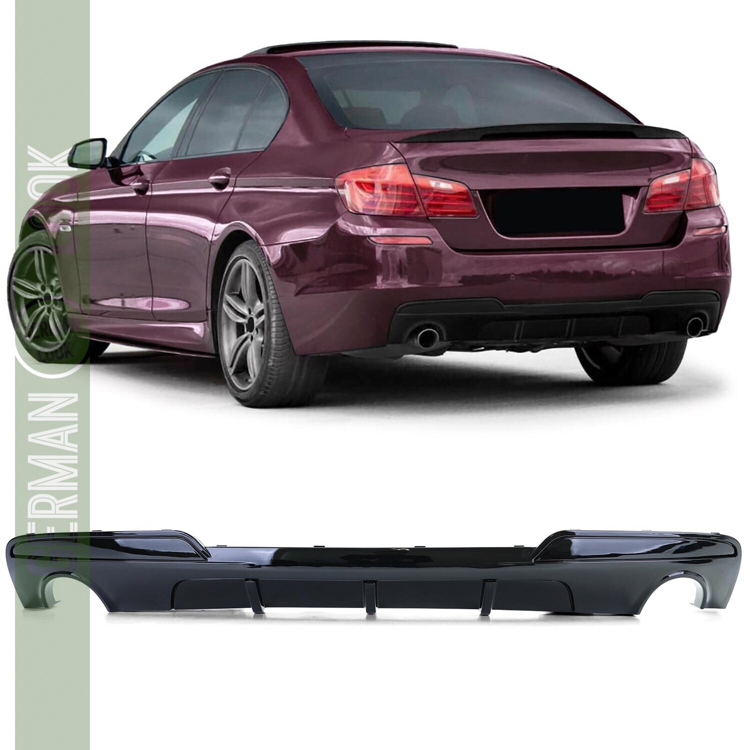 Difusor de pára-choques traseiro para BMW Série 5 F10 2010 - 2016