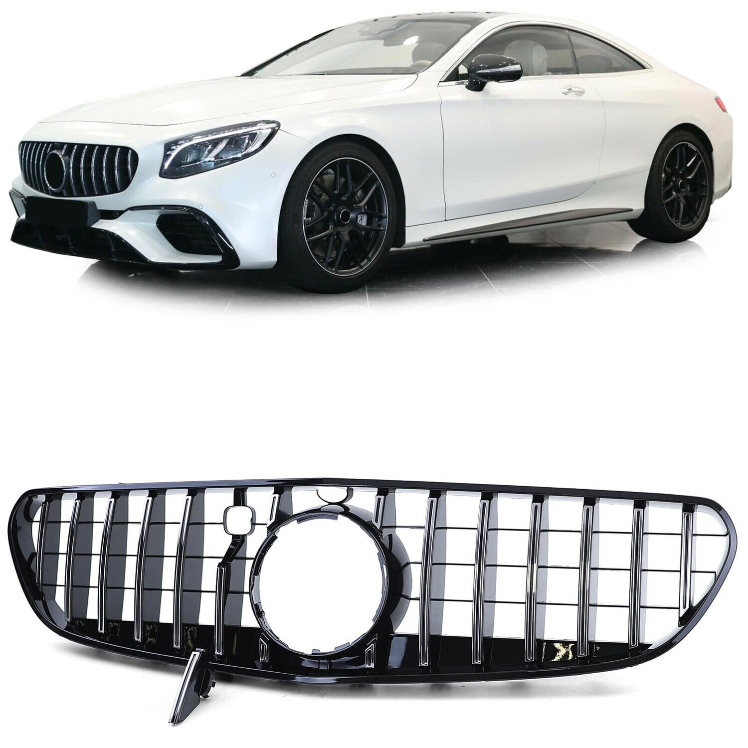 Calandre / Grille Look AMG pour Mercedes Classe S S63 C217 A217 à partir de 2017 Calandre / Grille Look AMG pour Mercedes Classe S S63 C217 A217 à partir de 2017