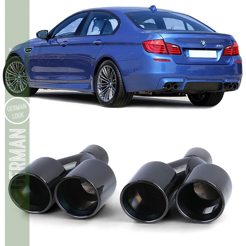 Sorties d’Échappement BMW Série 5 F10 F11 / Série 6 F12 F13 – Embouts Sport Inox Look Performance