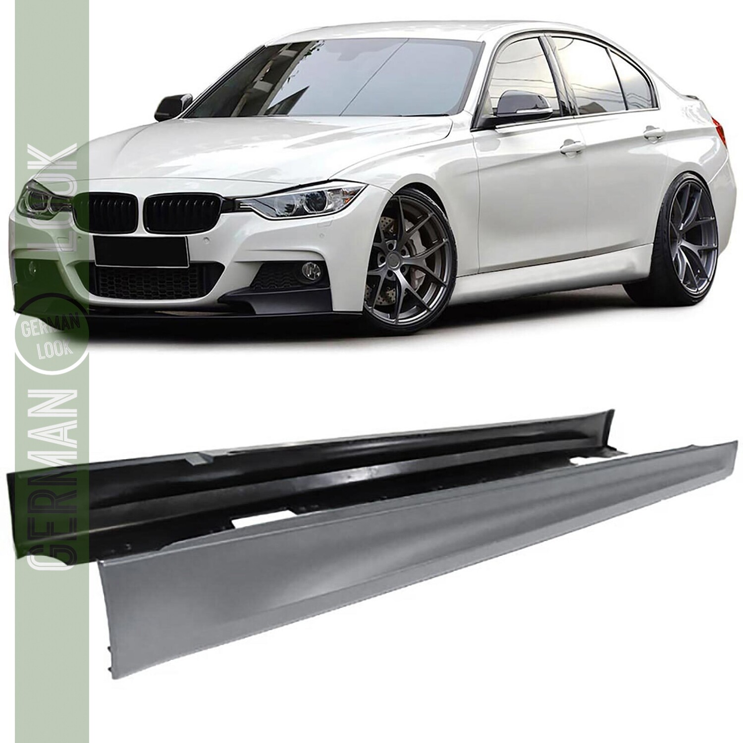 Bas de caisse / jupes latérales BMW Série 3 F30 F31 Pack M (2011-2019) – Look M Sport