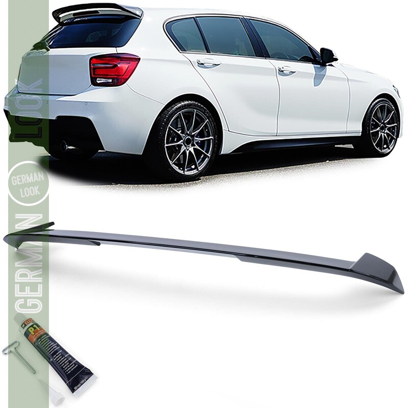 Becquet aileron coffre BMW Série 1 F20 F21 2011-2015 Look Pack M noir brillant