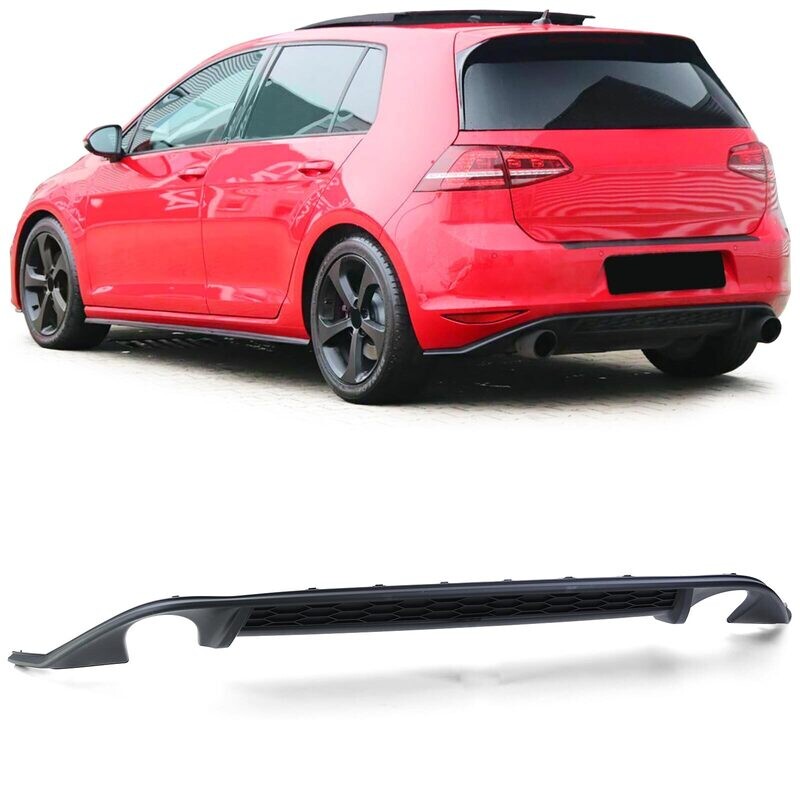 Diffuseur / rajout de pare choc arrière double sortie pour VW Golf 7 2012 - 2017