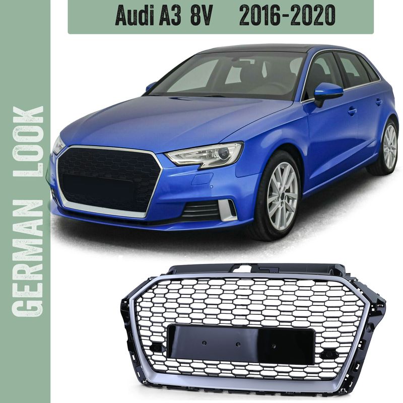 Calandre nid d'abeille Look RS3 pour Audi A3 8V 2016-2020