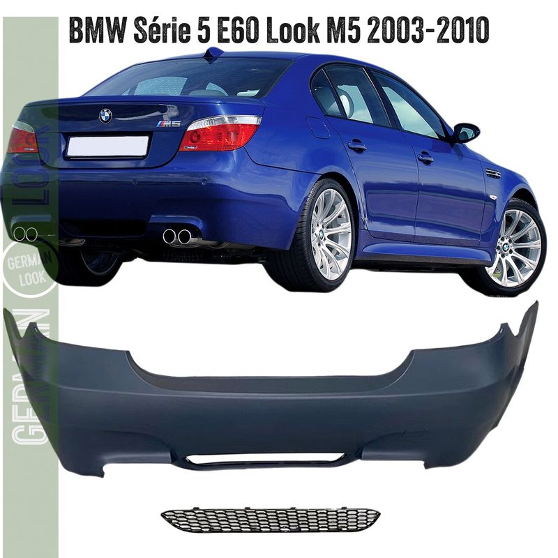 Pare-chocs arrière Look M5 pour BMW Série 5 E60 Berline 2003-2010