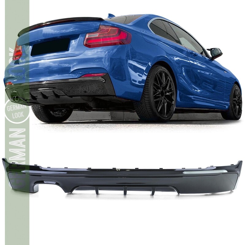Diffuseur arrière BMW Série 2 F22 F23 Performance Noir Brillant – 220 225 228 230