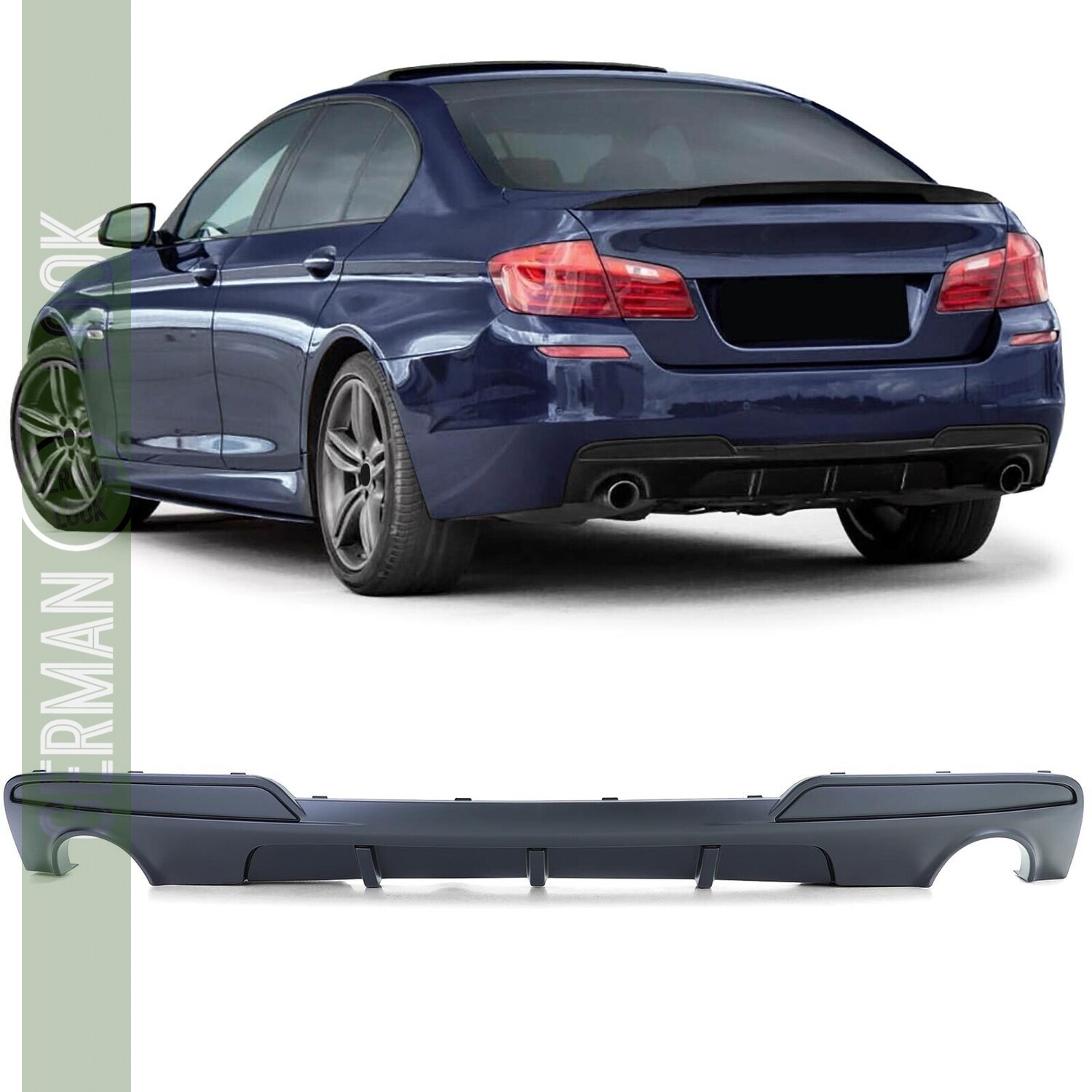 ? Diffuseur Arrière BMW F10 Double Sortie – Look M Performance Noir