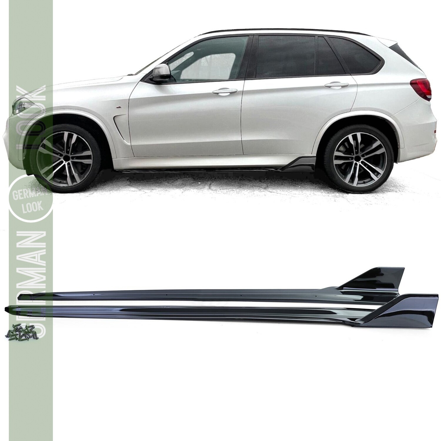 Rajout de bas de caisse performance noir brillant pour BMW X5 F15 2013-2018 Rajout de Bas de caisse performance noir brillant pour BMW X5 F15 2013-2018