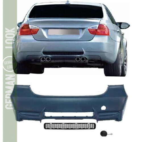 Pára-choques traseiro com design M3 para BMW Série 3 E90 sedan 2005-2008