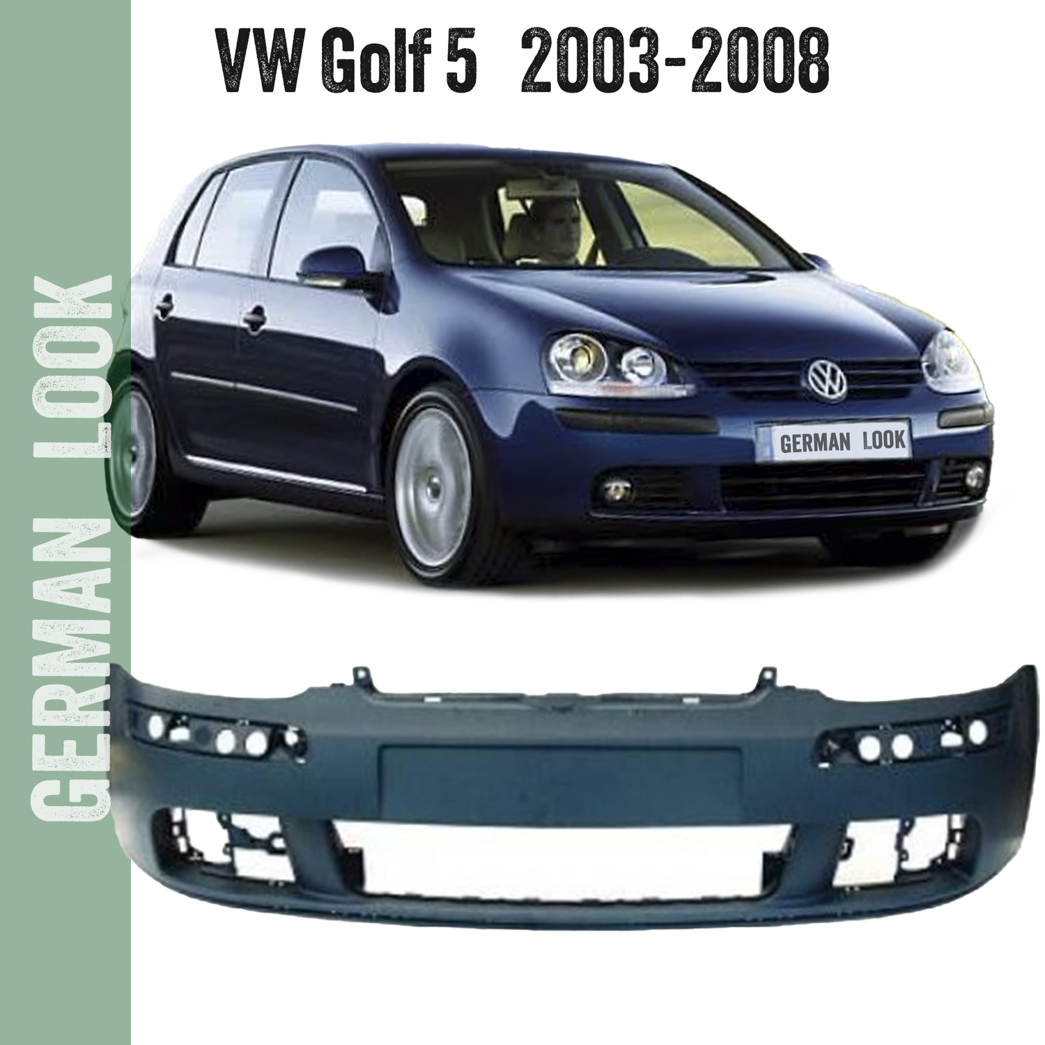 Pare-chocs avant pour Volkswagen Golf 5 de 2003-2008 Pare-chocs avant pour Volkswagen Golf 5 de 2003-2008
