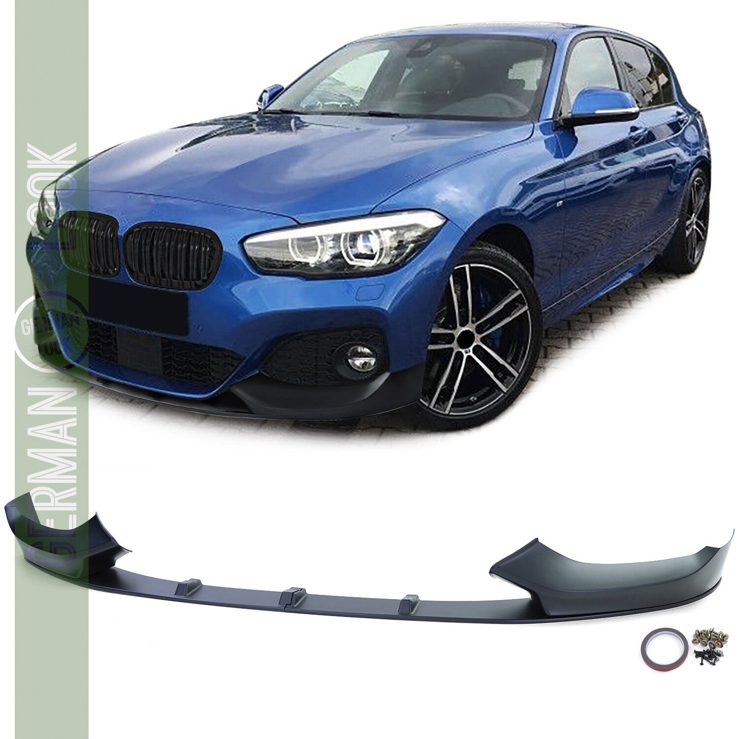 Lame avant Performance BMW Série 1 F20 F21 2015-2019 noir mat