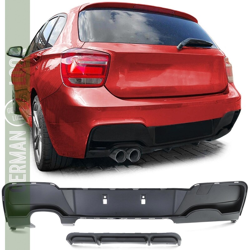 Diffuseur arrière BMW F20 F21 120 125 2011-2015 noir mat Look M Performance