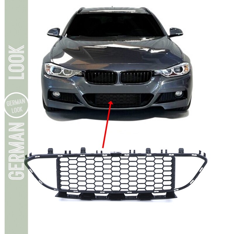 Grille Centrale de Pare-Chocs Avant Pack M BMW Série 3 F30 F31 2011-2019