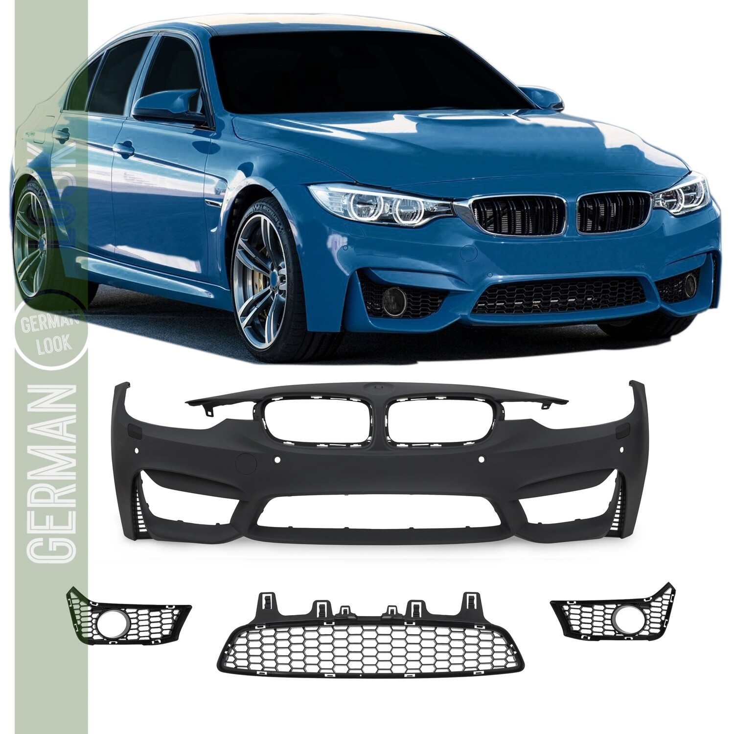 Pare-Chocs Avant Look Pack M3 EVO Performance BMW Série 3 F30 F31 2011-2019