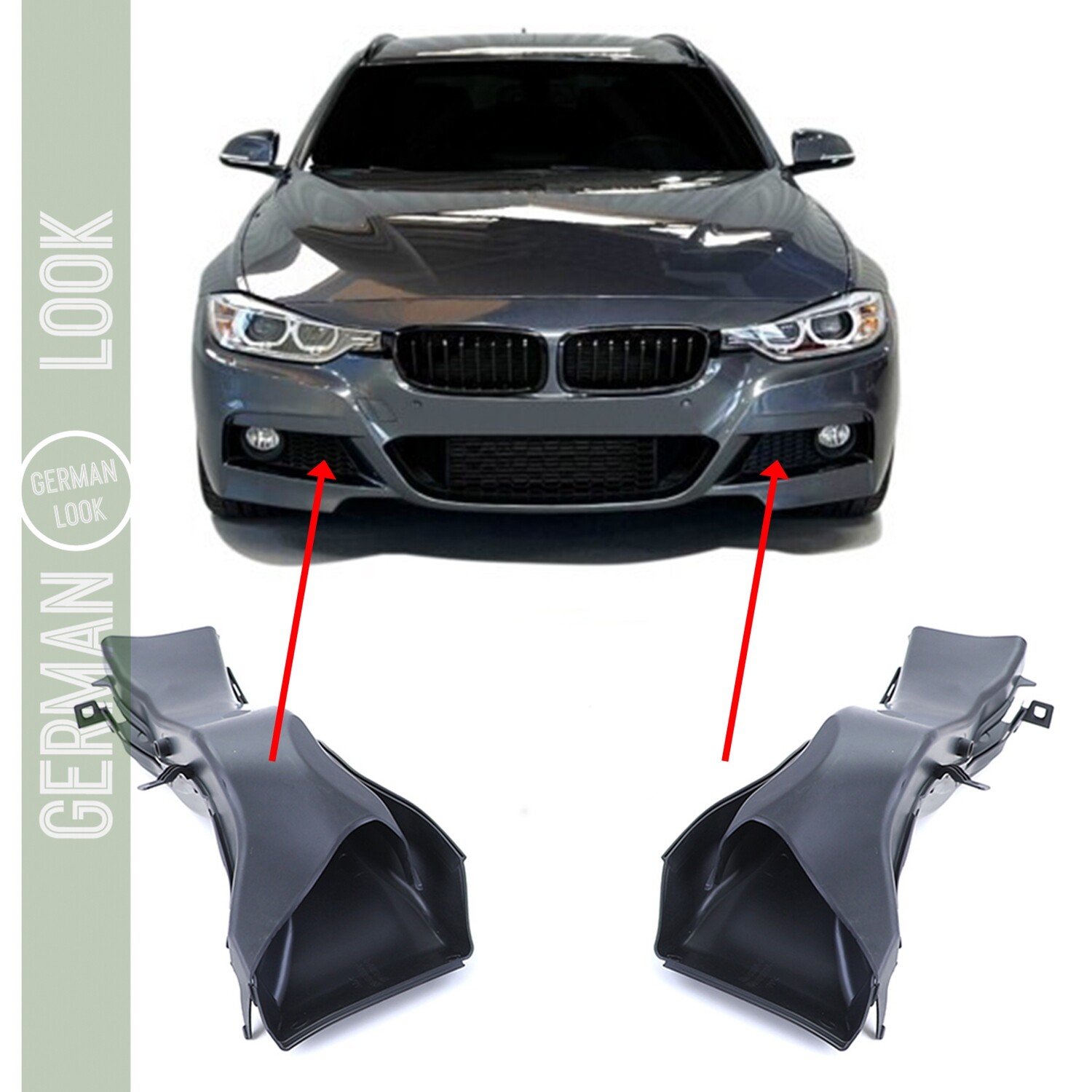 Conduits d’aération de frein BMW Série 3 F30 F31 (2011-2019) – Refroidissement disques (x2)