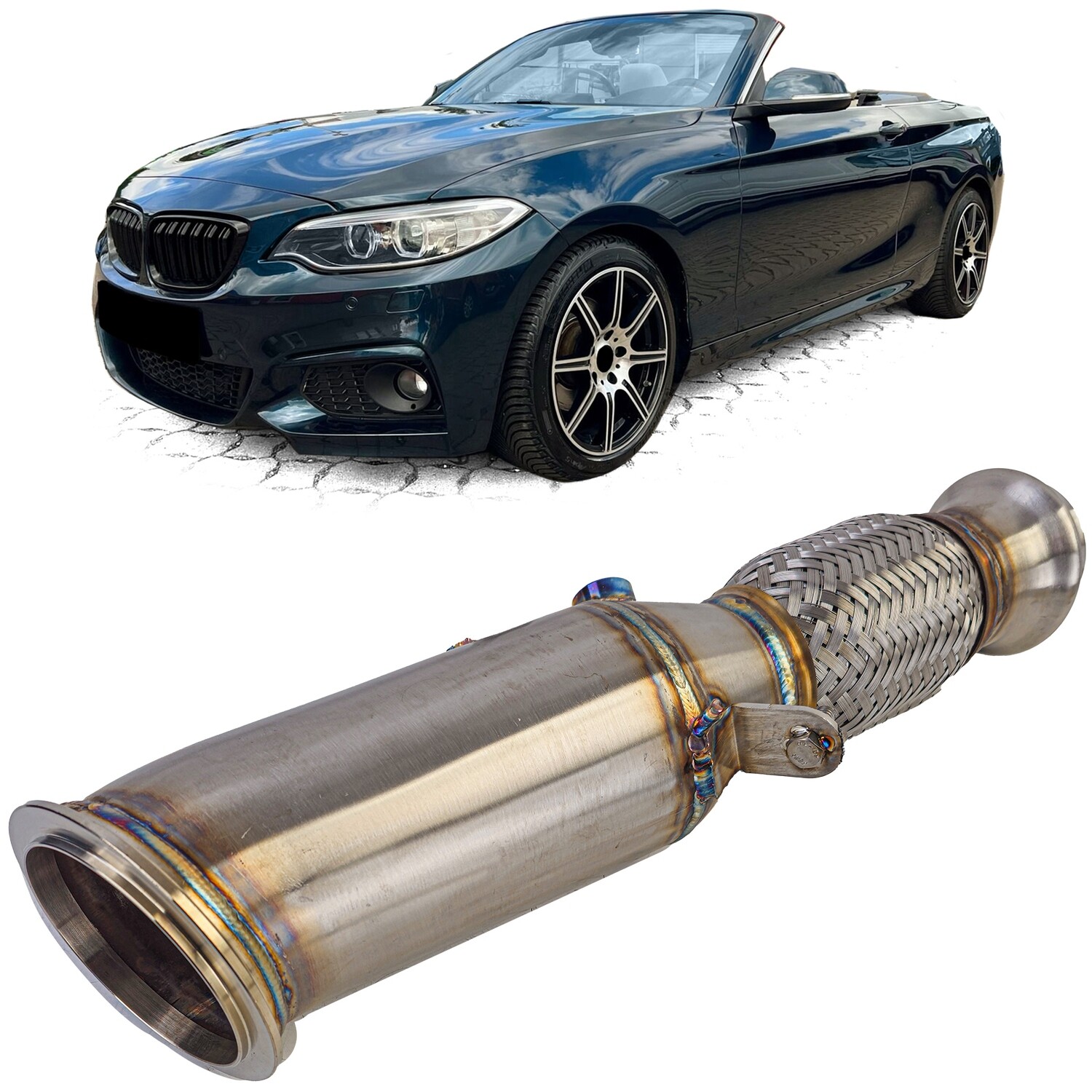 Downpipe BMW Série 2 F22 F23 N20 220i 228i – Tuyau de descente inox performance