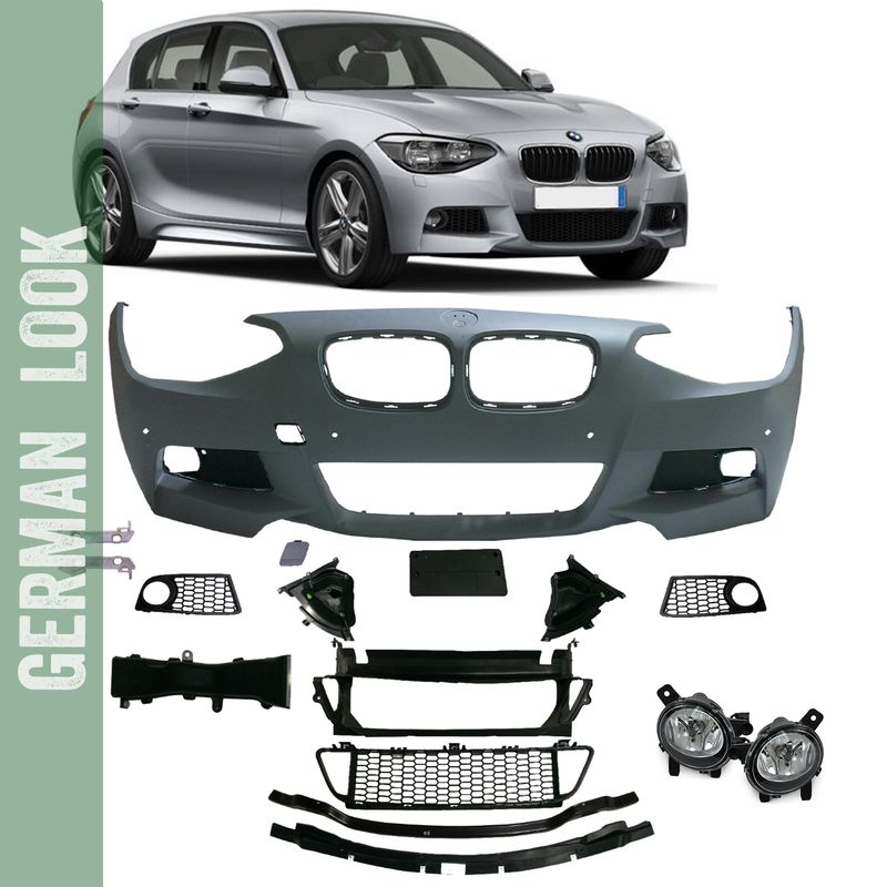 Pare-chocs avant BMW Série 1 F20 2011-2015 Pack M + Accessoires + Antibrouillards