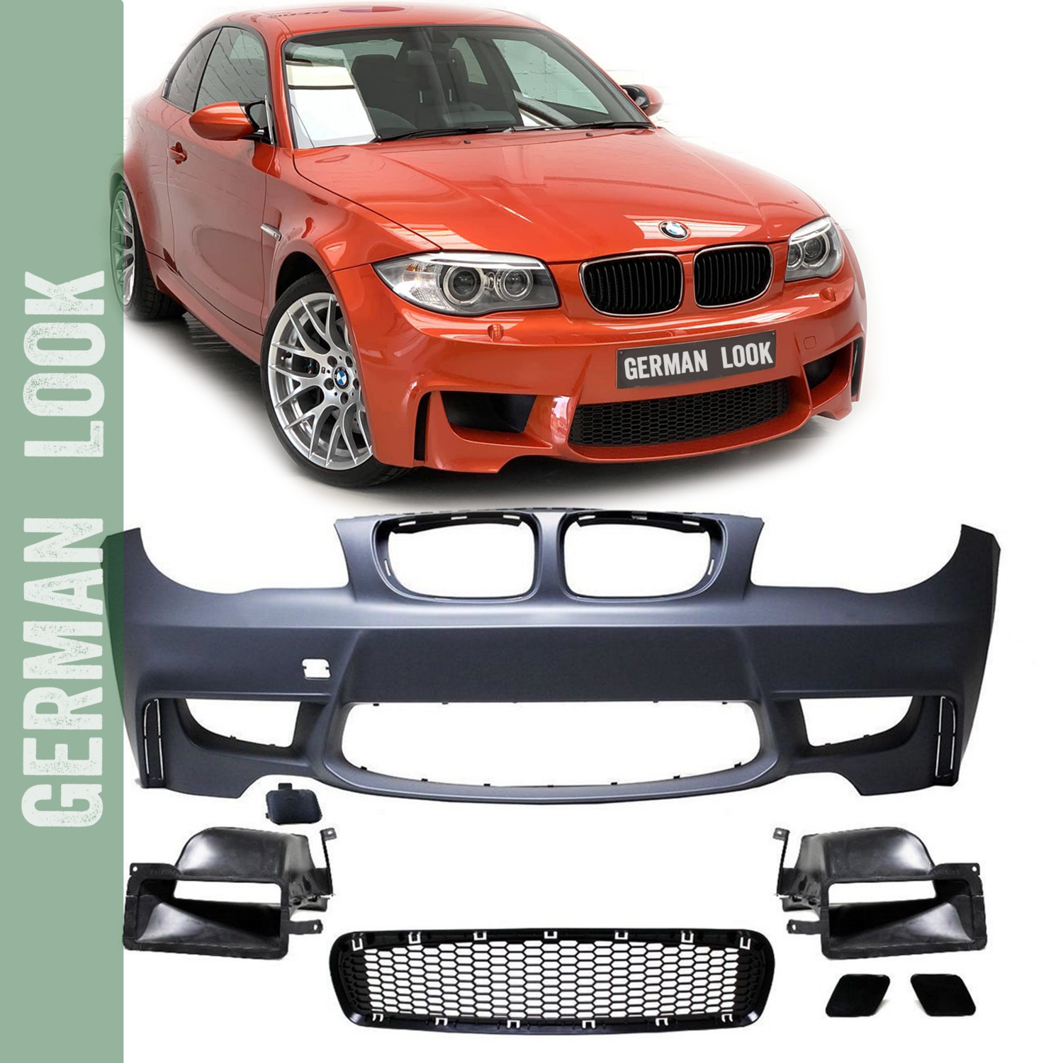 Pare-chocs avant style M1 / 1M BMW Série 1 E81 E82 E87 E88 (2004-2011) Pare-chocs avant style M1 / 1M BMW Série 1 E81 E82 E87 E88 (2004-2011)