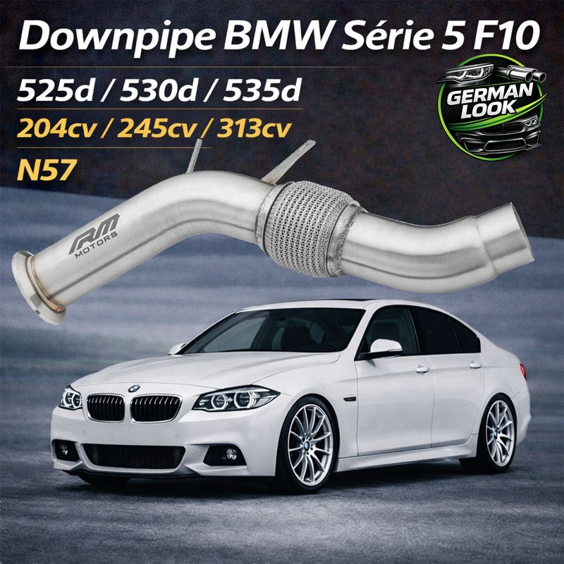 RM MOTORS Tubo de descarga para BMW Série 5 F10 F11 N57 525d 530d 535d 204cv 245cv 313cv sem adblue