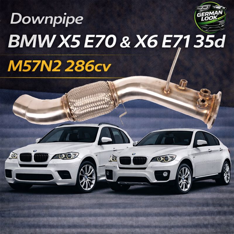DOWNPIPE POUR BMW X5 E70 3.0SD ET X6 E71 35D AVEC MOTORISATION M57N2 286CV