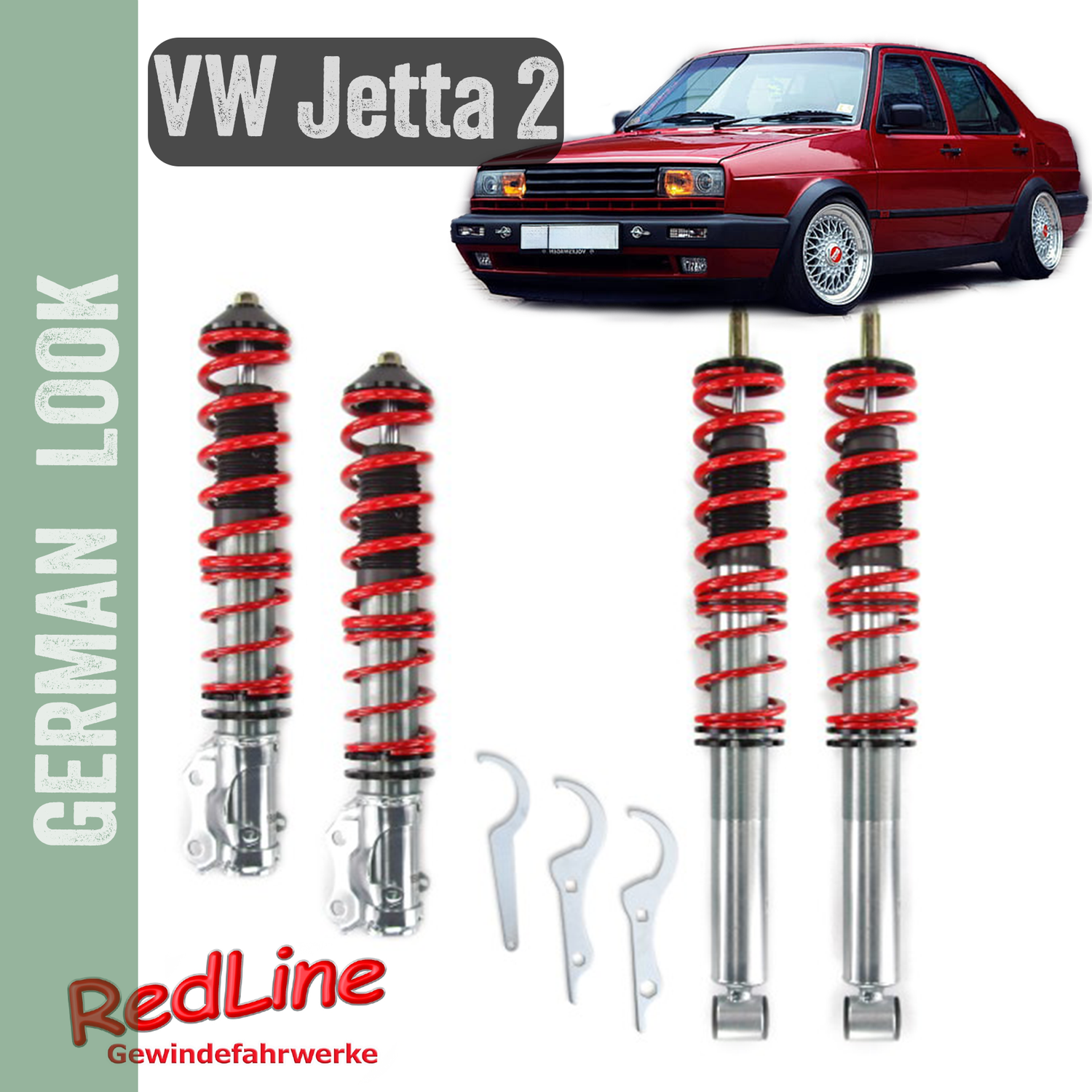 Kit suspension combiné fileté Redline VW Jetta 2 1984-1992