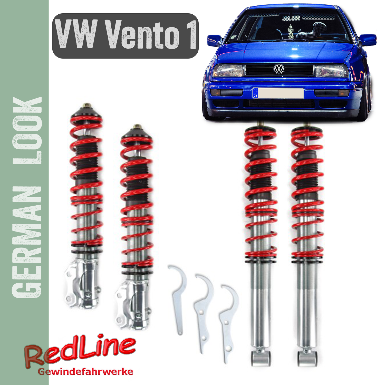 Kit suspension combiné fileté Redline VW Vento 1991-1998