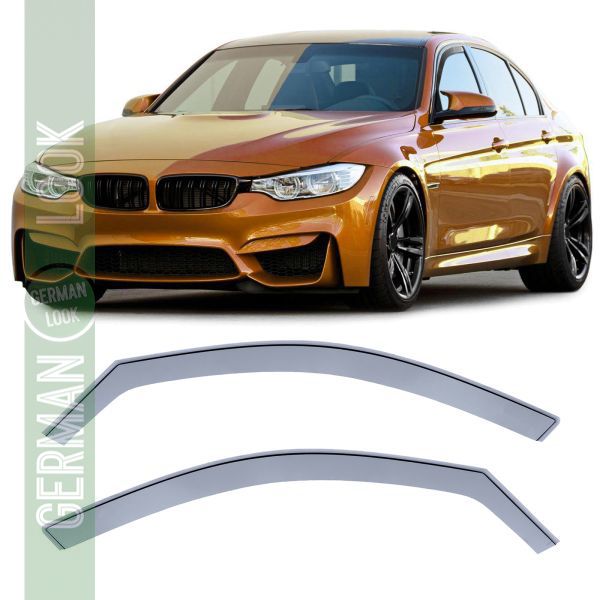 Déflecteurs d’Air & Pluie BMW Série 3 F30 F31 2011-2019 – Noir Fumé sur Mesure