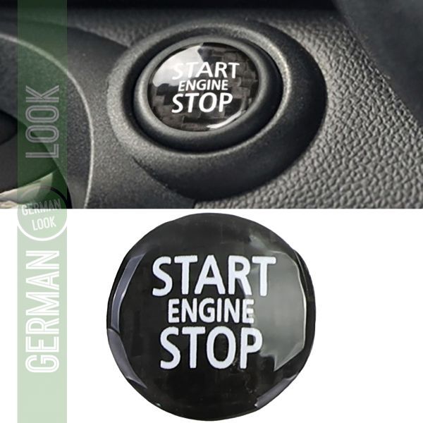 Couvercle de bouton d'arrêt de démarrage en carbone pour Mini R55 R56 R57 R58 R59 R60 R61 Couvercle de bouton d'arrêt de démarrage en carbone pour Mini R55 R56 R57 R58 R59 R60 R61