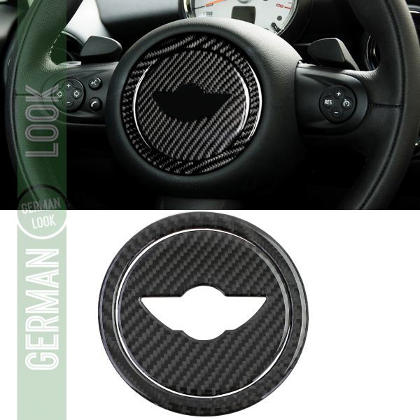 Cache volant aspect carbone 2 pièces pour Mini R55 R56 R57 R60 06-16 Cache volant aspect carbone 2 pièces pour Mini R55 R56 R57 R60 06-16