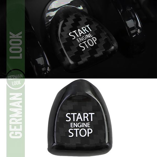 Couvercle de bouton d'arrêt de démarrage en carbone pour Mini F54 F55 F56 F57 F60 Couvercle de bouton d'arrêt de démarrage en carbone pour Mini F54 F55 F56 F57 F60