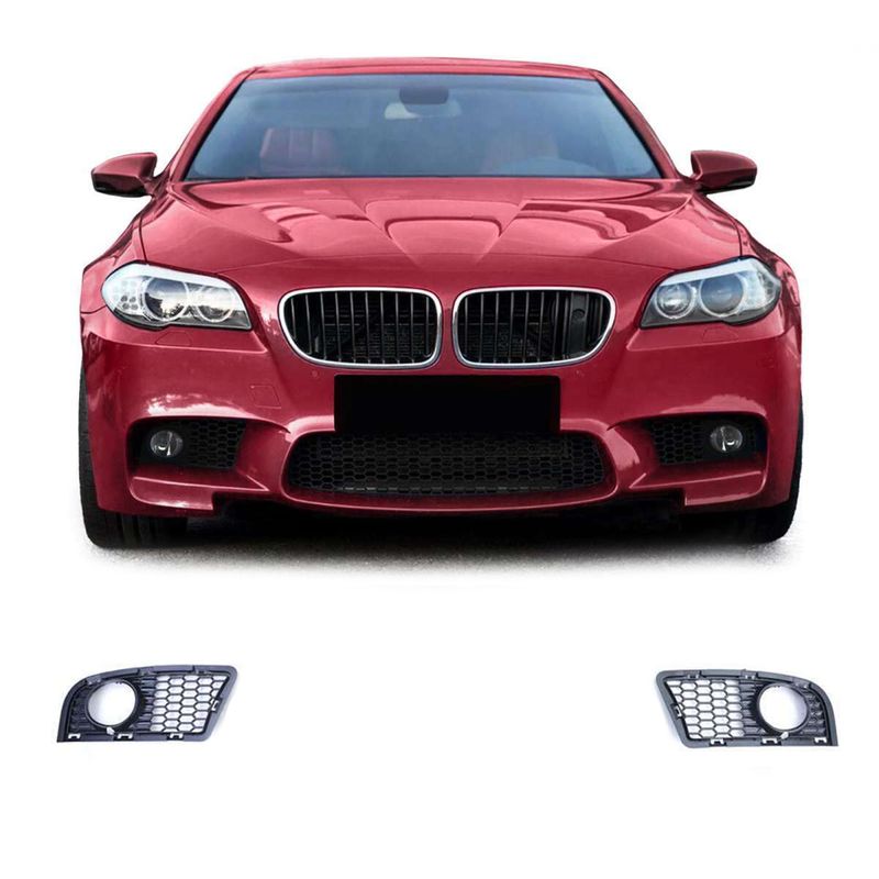 2 grilles de pare-chocs avant BMW F10 F11 M5 avec antibrouillards – Look M Performance