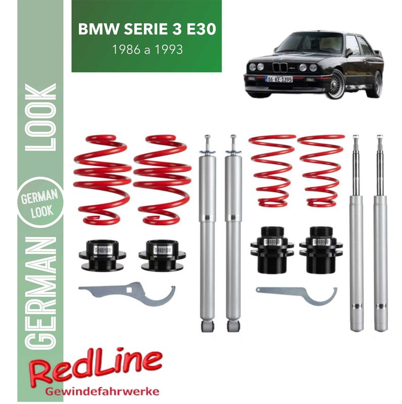 Kit combiné fileté Redline BMW Série 3 E30 1986-1993