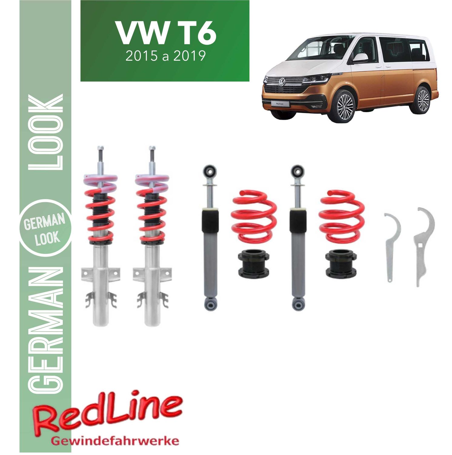 Kit combiné fileté Redline Volkswagen T6 2015-2019