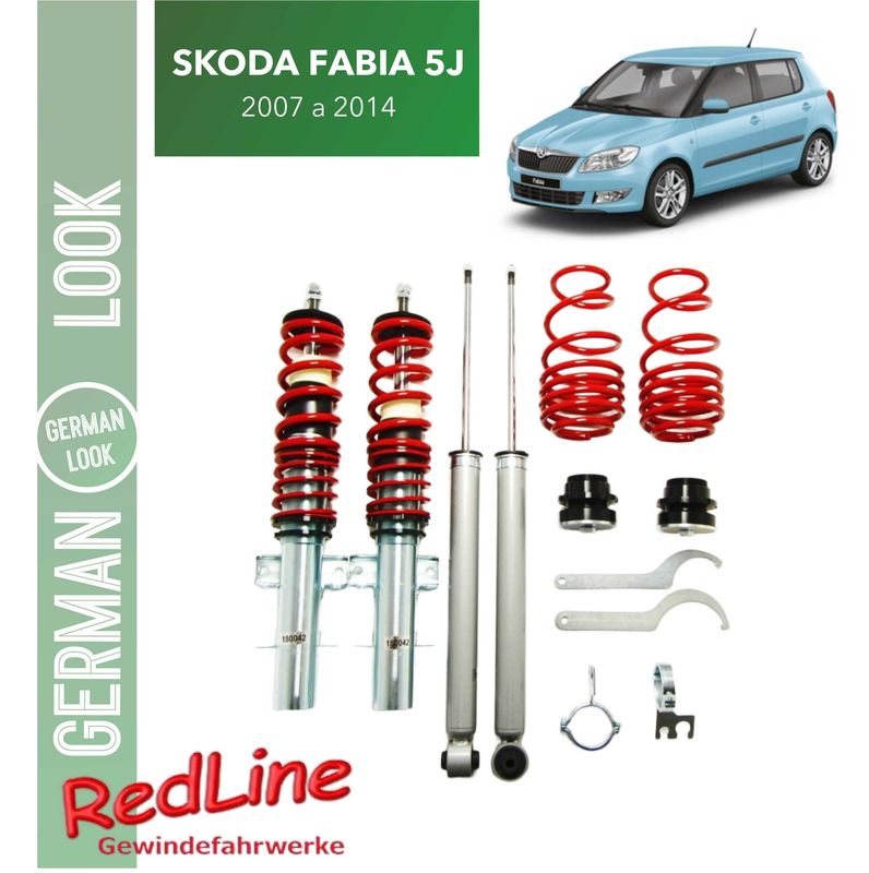 Kit combiné fileté Redline Skoda Fabia 5J 2007-2014