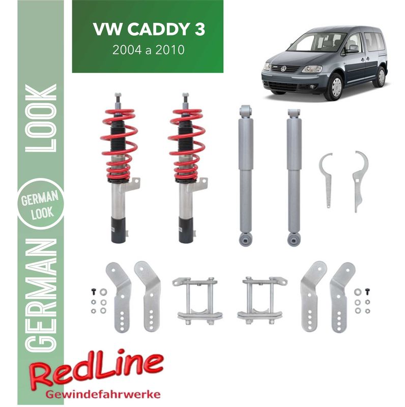 Kit combiné fileté Redline VW Caddy 3 2004-2010