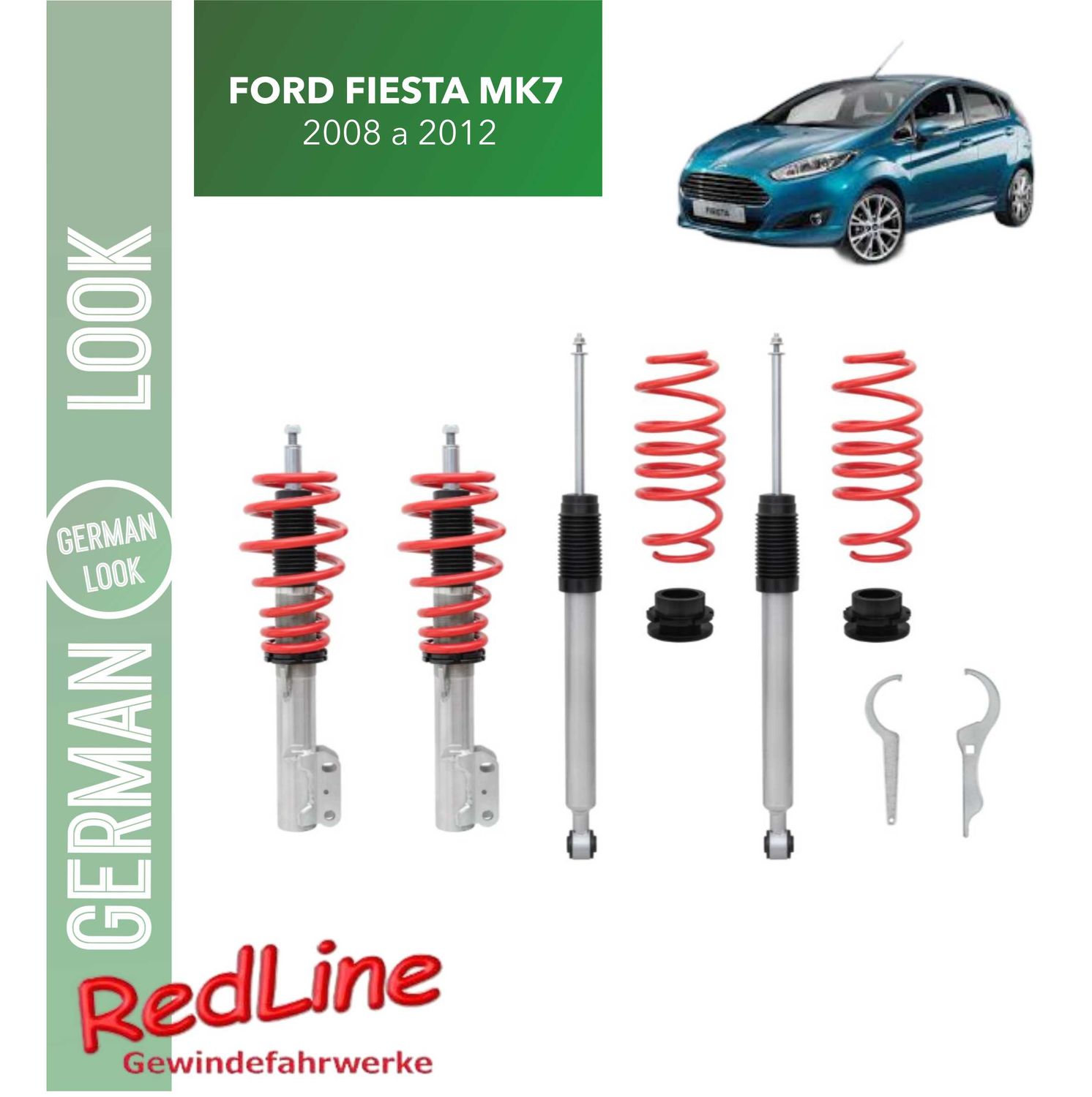 Kit suspension combiné fileté Redline Ford Fiesta MK7 2008-2012